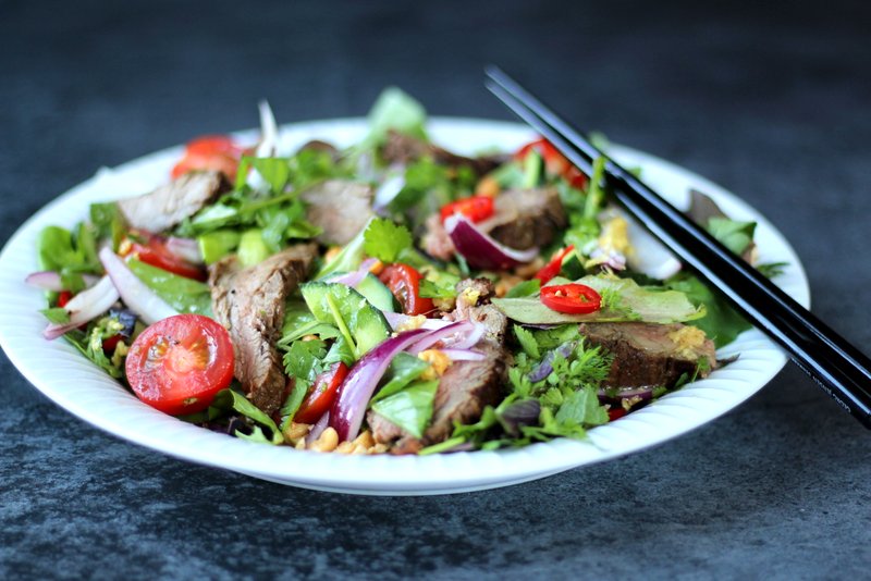 92. kødstrimler salat