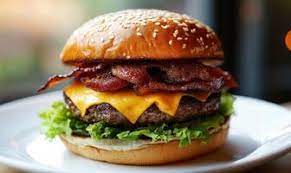 112. Bacon & cheese buggi burger